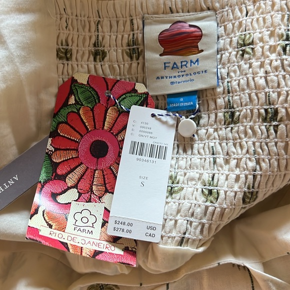 Farm Rio Sleeveless Ruffle Hem Tropical Linen Maxi Dress - Picture 12 of 15